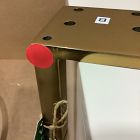 Open Box: Slater Nightstand (22") - Alabaster White, Champagne Bronze