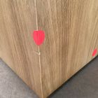 Open Box: Suffolk Ottoman - Cozy Shearling Ivory, Almond