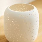 Constellation Pierced Ceramic Candleholders