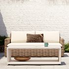 Westport Wicker Slim Profile Outdoor Sofa (68"&ndash;85")