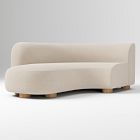 Open Box: Laurent Left-Arm Wedge Chaise - Performance Chenille Tweed Sand, Blonde