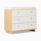 Cora 3-Drawer Changing Table (45") - Natural / White