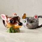 Dapper Animal Holiday Figural Mugs