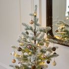 Flocked Ornament Tabletop Tree