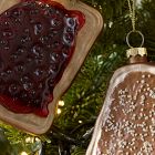 Peanut Butter &amp; Jelly Glass Ornament Set