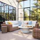 Westport Wicker Outdoor 3-Piece L-Shaped Sectional (108")