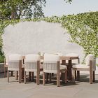 Portside Outdoor Dining Table (76.5"&ndash;96") &amp; Porto Side Dining Chairs Set