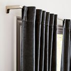 Cotton Velvet Curtain - Stormy Blue
