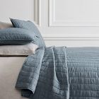 European Flax Linen Cotton Pick Stitch Quilt &amp; Shams