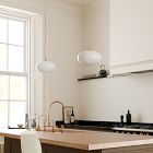 Aria Oval Glass Pendant (12"-16")