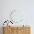 Open Box: Metal Frame Round Wall Mirror