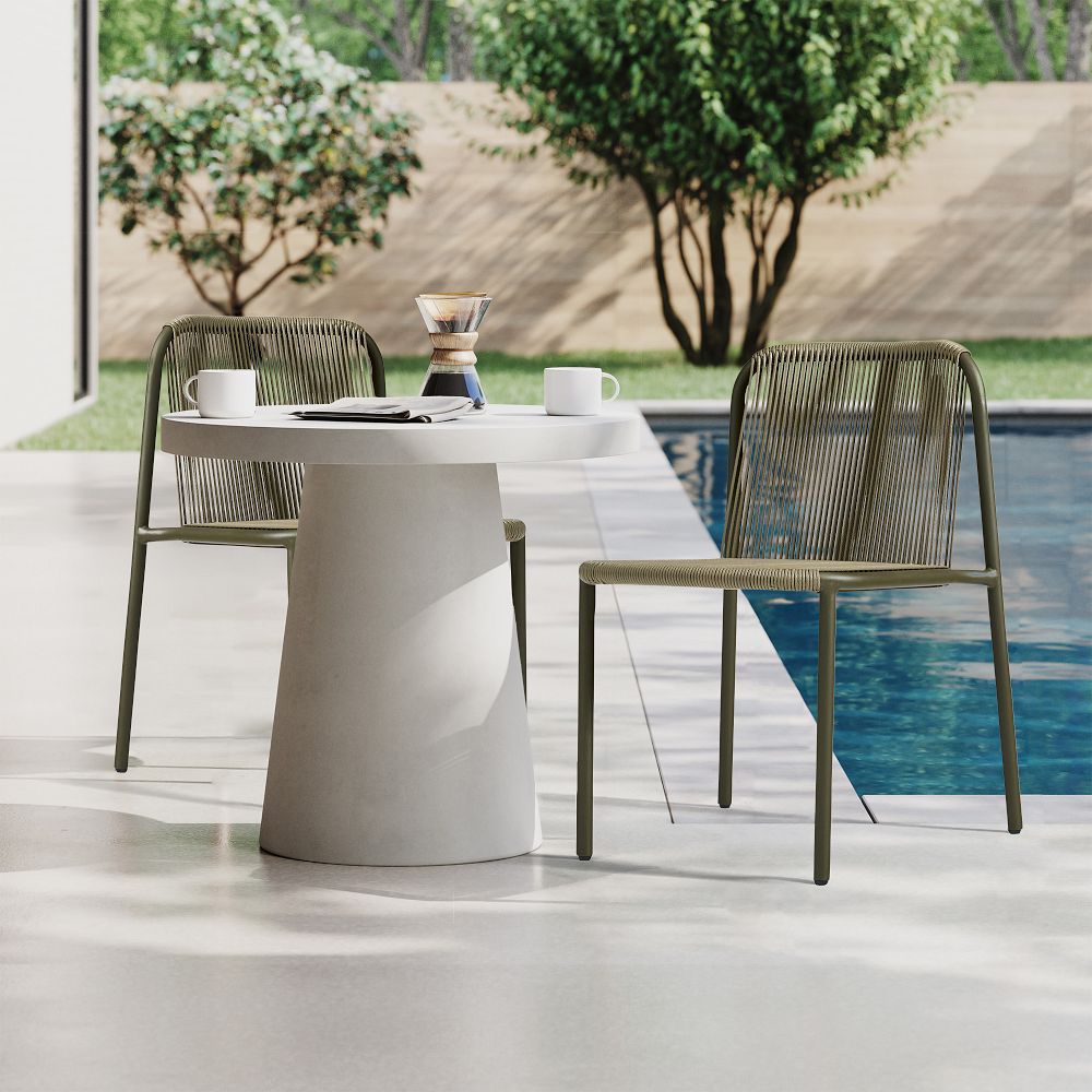 Oceana Outdoor Stacking Side Dining Chair (Set of 2) by West Elm