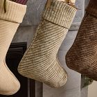 Corded Bias Velvet Stockings