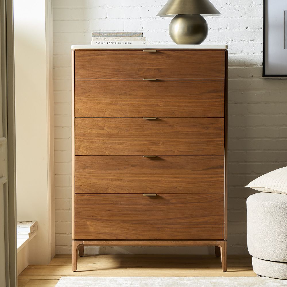 Parker Marble 5-Drawer Dresser (36") by West Elm