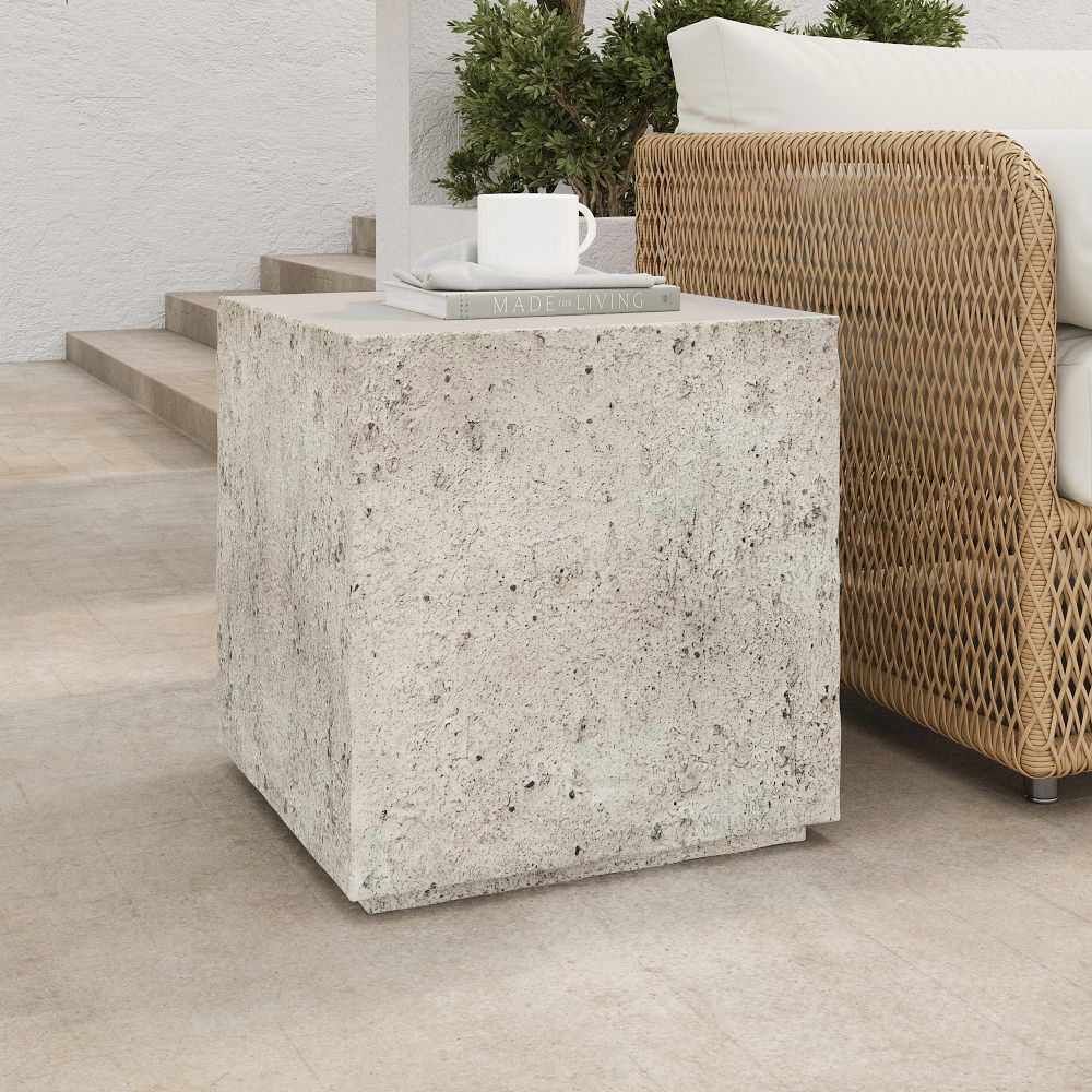 Malfa Outdoor Square Side Table (17.75") by West Elm