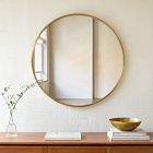 Metal Frame Round Wall Mirror