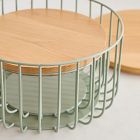 Kaloh Metal &amp; Wood Baskets