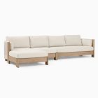 Porto Outdoor 3-Piece Chaise Sectional (134")