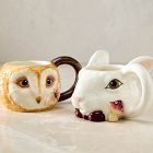 Dapper Animal Holiday Figural Mugs
