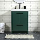 Donovan Single Bathroom Vanity (24"&ndash;48") - Blue/Green