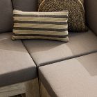 Natural Mini Stripe Indoor/Outdoor Pillow