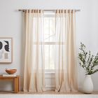 Sheer Crosshatch Curtain (Set of 2) - Sand