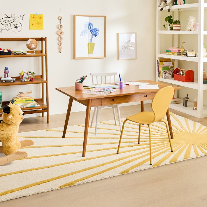 Sunburst Rug – Hand Tufted Wool Accent | West Elm