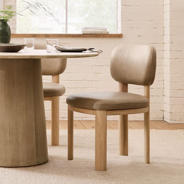 Anton Leather Dining Chair – Modern Comfort | West Elm