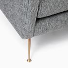 Carlo Mid-Century Sofa - Metal Legs (77.5")