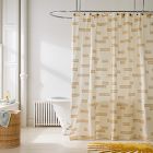 Clipped Blocks Shower Curtain