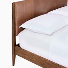 Modern Leather Show Wood Bed