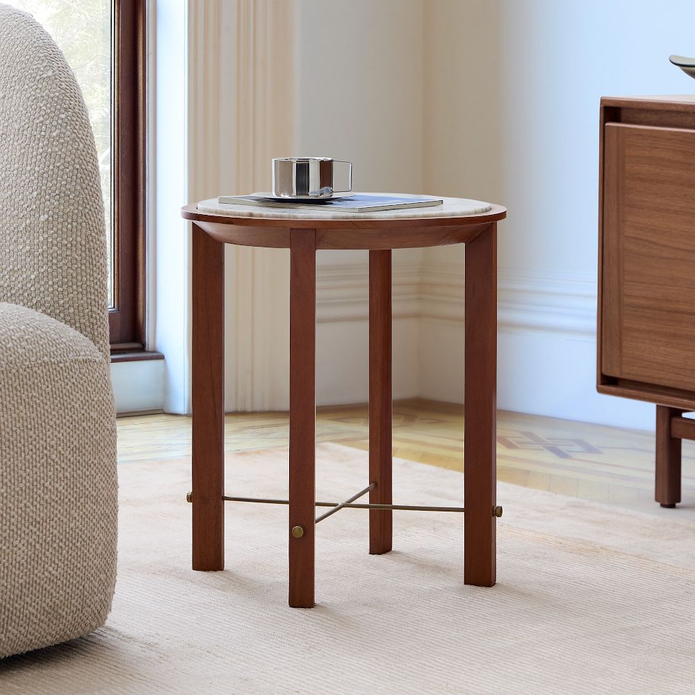 Nary Marble Side Table (17") by West Elm