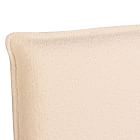 Simple Modern Upholstered Bed - Cream