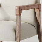 Wrapped-Arm Upholstered Dining Chair 