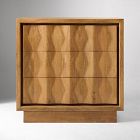 Carved Pattern 3-Drawer Dresser (35")