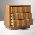 Carved Pattern 3-Drawer Dresser (35")