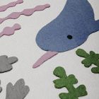 Felt Narwhal Framed Wall Art