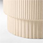 Fluted Concrete Indoor/Outdoor Side Table (16")