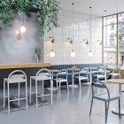 Gable Metal Stacking Chair - Indoor/Outdoor