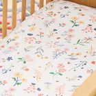 Organic Little Garden Floral Crib Fitted Sheet