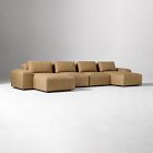 Quinten Leather 4-Piece U-Shaped Chaise Sectional (164")