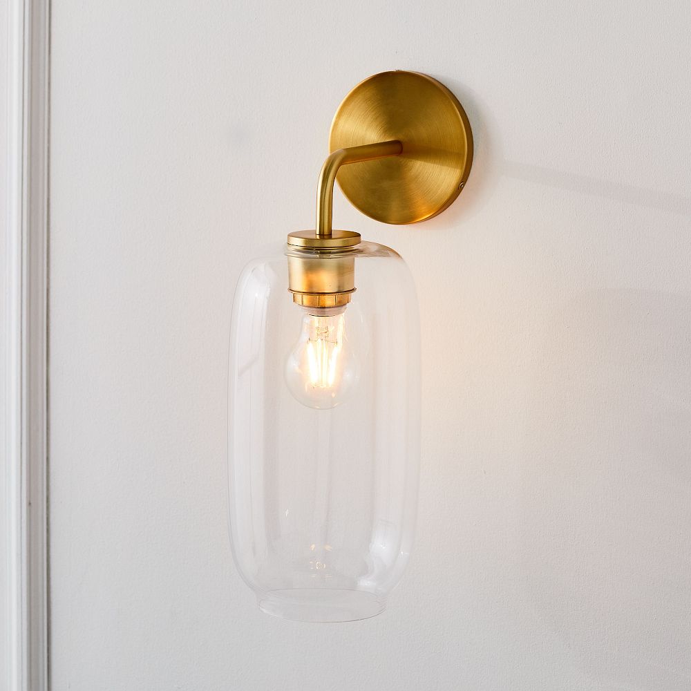 Sculptural Pebble Sconce (6"-7.5") by West Elm