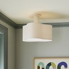 West Elm x PBK Organic Shade Flush Mount