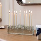 Cast Glass Menorah