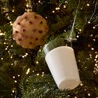 Cookie &amp; Milk Glass Ornament Set