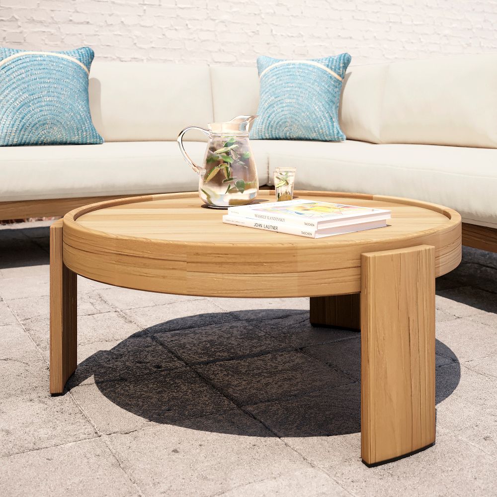 Monterey Outdoor Teak Coffee Table (36") by West Elm