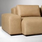 Quinten Leather 3-Piece Chaise Sectional (130")