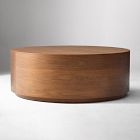 Open Box: Volume Round Drum Coffee Table (44") - Cool Walnut