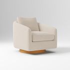 Open Box: Imogene Swivel Chair - Performance Chenille Tweed Sand, Almond
