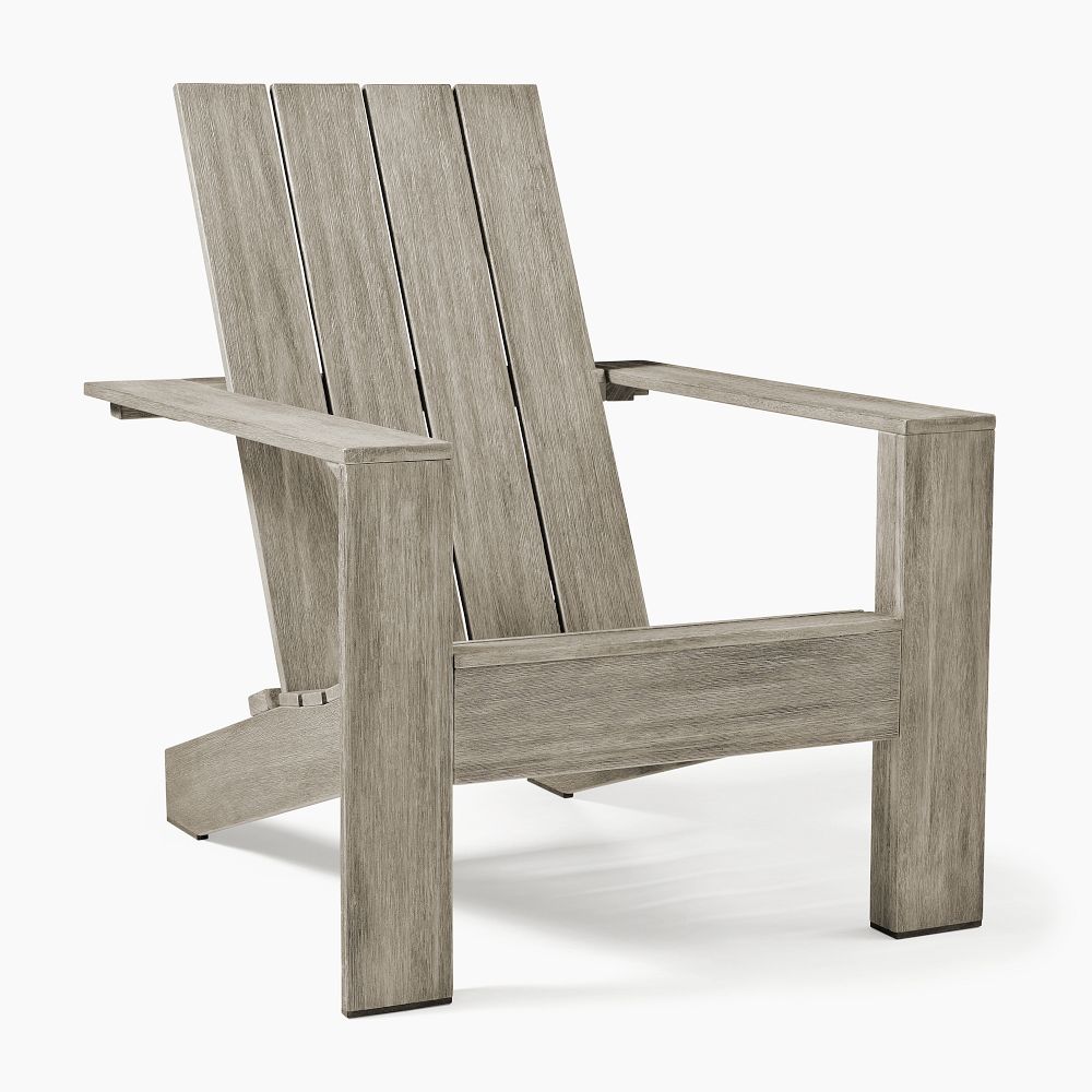 Portside Outdoor Adirondack Chair - Weathered Gray